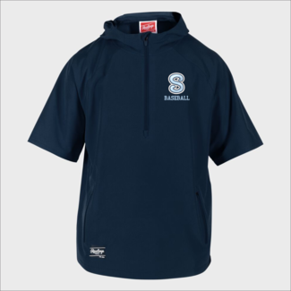 Rawlings Sylmar Baseball Rawlings Colorsync  Hooded Short Sleeve  Cage Jacket