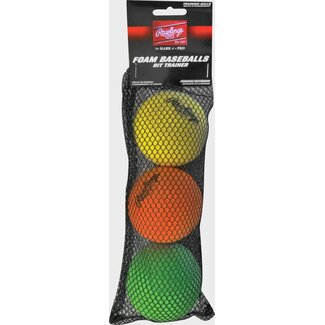 Rawlings Rawlings Foam Hit Trainer Balls (3 pack) - HITTRAIN