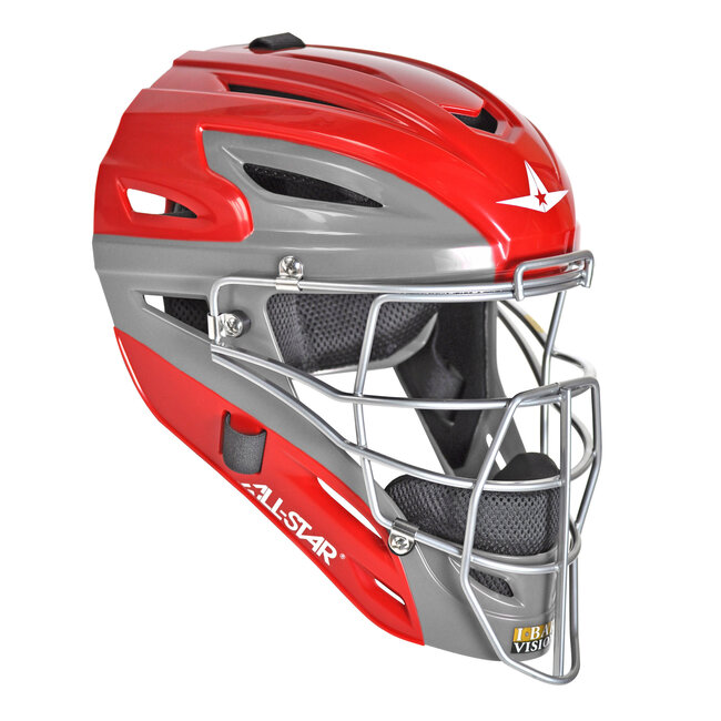 All-Star System Seven  Adult Graphite Two Tone Catcher Helmet - MVP2500GTT-1