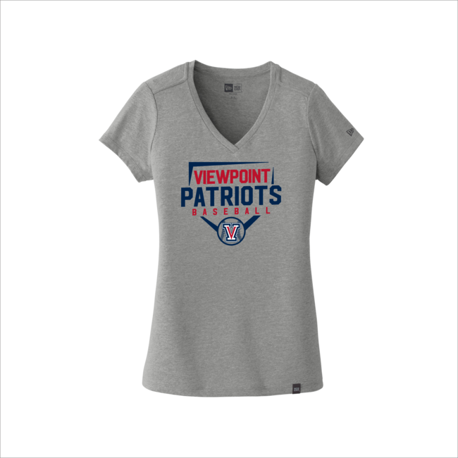 Viewpoint Baseball New Era Ladies Heritage Blend V-Neck Tee