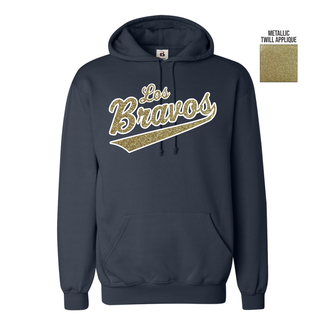 Badger Braves Baseball Los Bravos Metallic Twill Cotton Hoodie