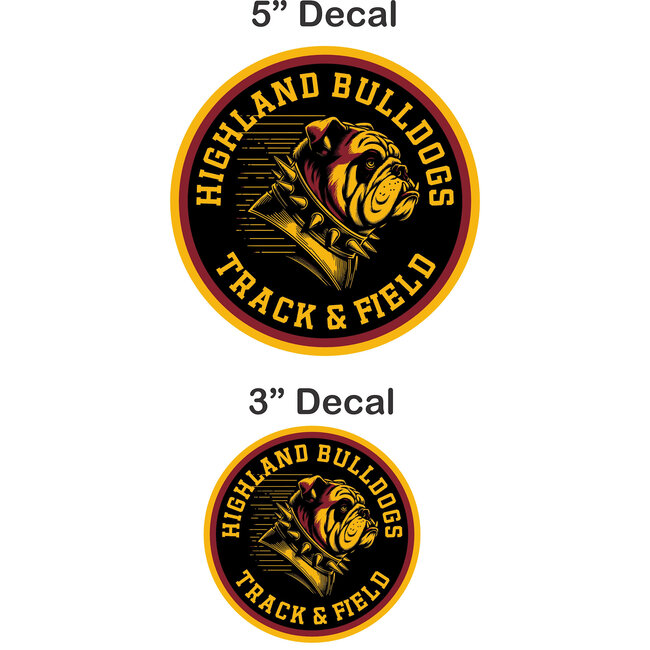 Highland Track & Field Decal