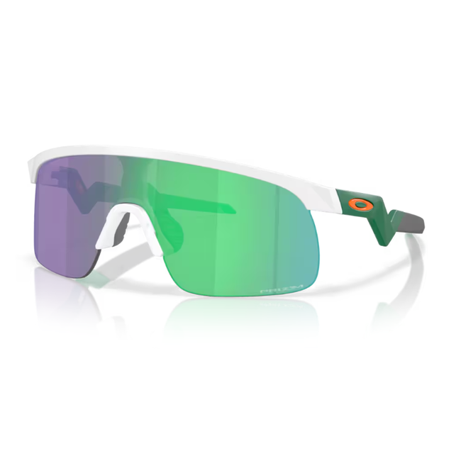 Oakley Resistor Youth Sunglasses - OJ 0OJ9010 Matte White/Prizm Jade