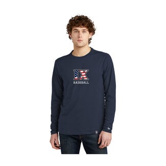 New Era The Nine IX Baseball NE Heritage Blend Long Sleeve Tee
