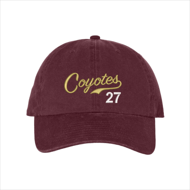 AV Coyotes Baseball 47 Brand - Clean up Cap - Script w/#