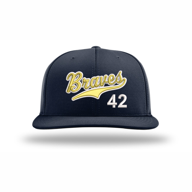 Braves  Baseball Script PTS20 Flexfit Number