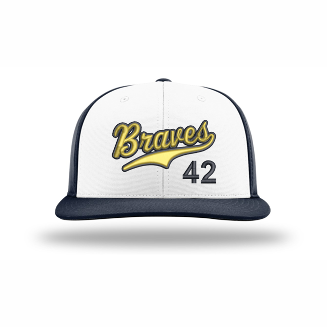 Braves  Baseball Script PTS20 Flexfit Number