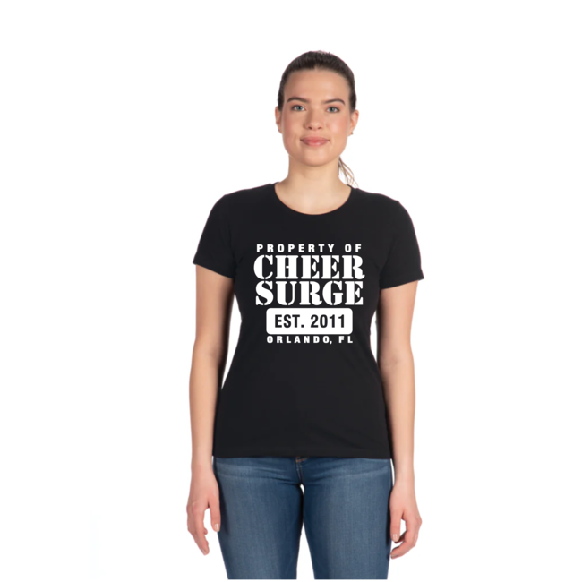 CheerSurge Property Logo Women's Cotton T-Shirt
