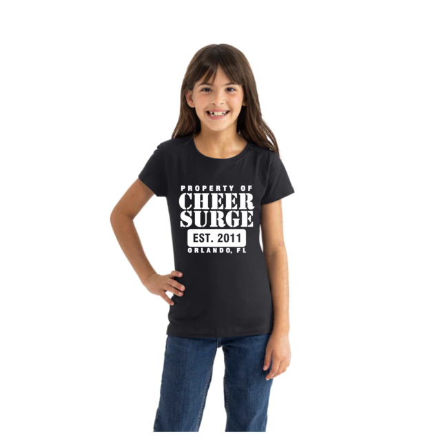 CheerSurge Property Logo Girls Cotton T-Shirt