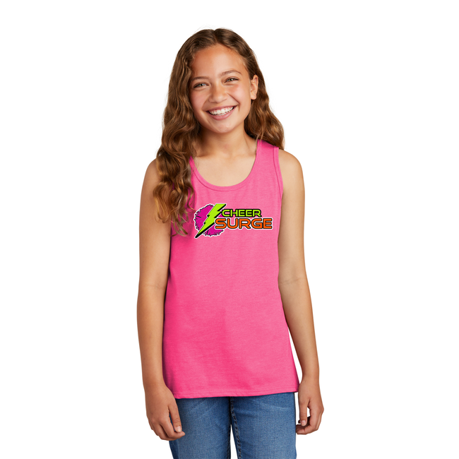 CheerSurge Girls V.I.T. Tank  - Fushia Frost