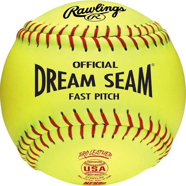 Rawlings Dream Seam NFHS 12" Softballs C12RYLAH  - 1 Dozen