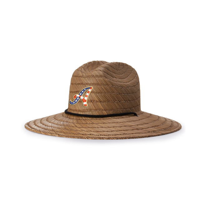 Alliance Baseball Waterman Straw Hat with Embroidery Patch