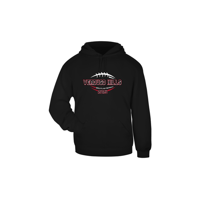 Verdugo Girl's Flag Football Badger 1254 - Cotton Hoodie