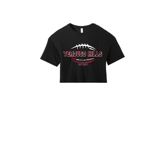 Verdugo Girl's Flag Football Women's Jersey Crop Tee