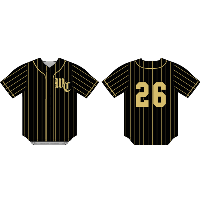 West Coast Baseball Custom Pinstripe Jersey