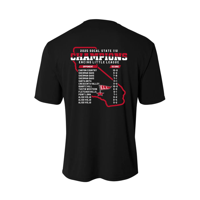 ELL 2025 11U State Champions Cooling Performance Shirt