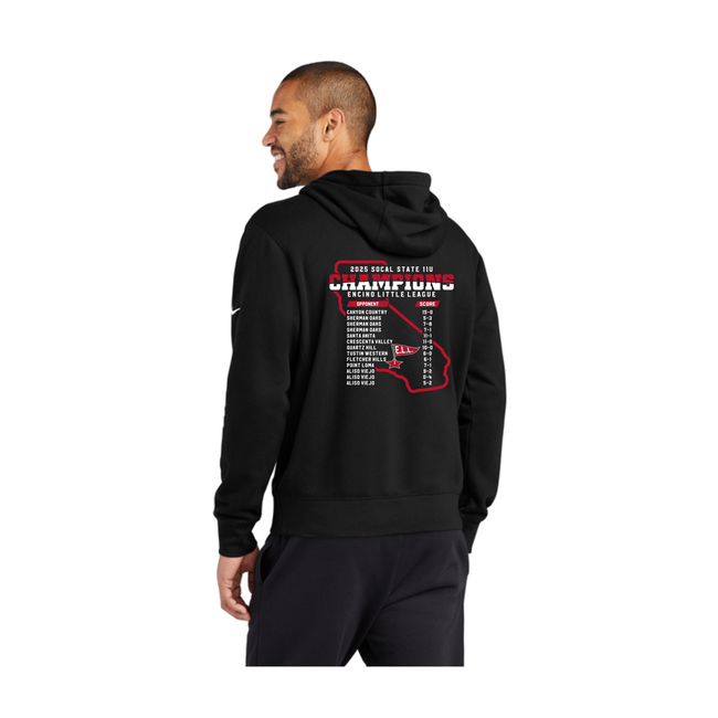 ELL 2025 11U State Champions Nike Club Fleece Hoodie