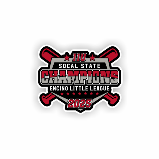 ELL 2025 11U State Champions Decal