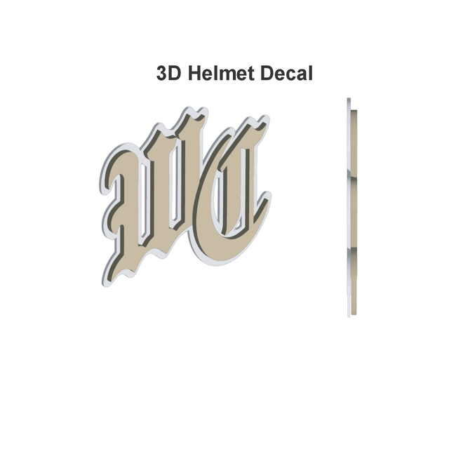 West Coast Baseball 3D Helmet Decal