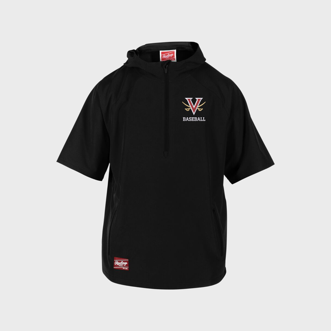 Verdugo Baseball Rawlings Colorsync  Hooded Short Sleeve Cage Jacket