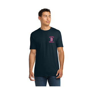Braves Baseball Breast Cancer Cotton Short Sleeve Tee