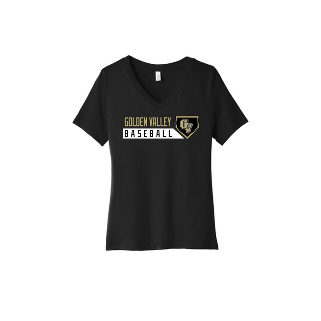 GV Baseball Ladies V-Neck Relaxed Fit