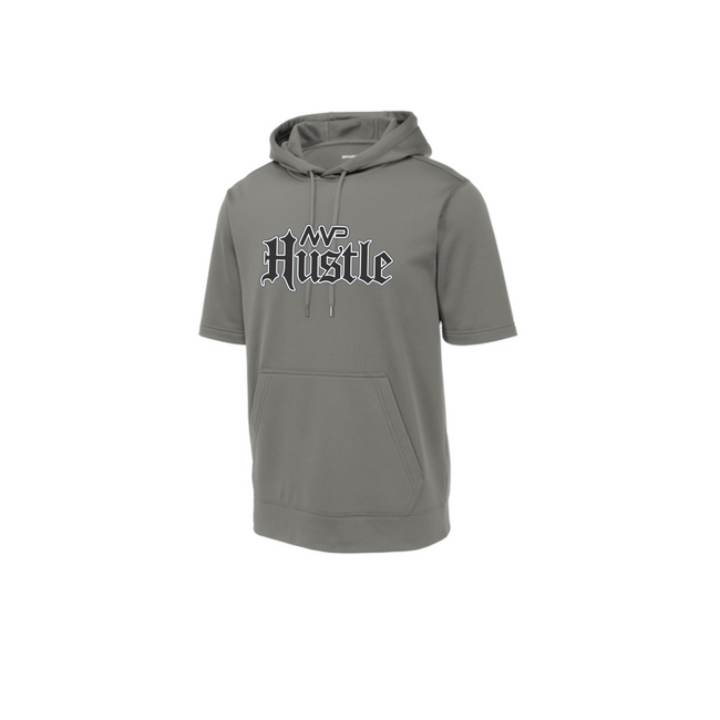 MVP Hustle Baseball Fleece Short Sleeve Hoodie