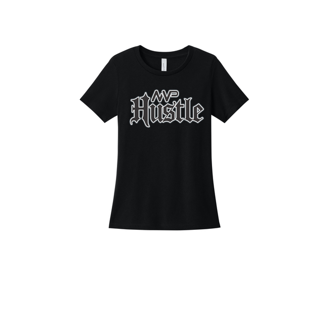 MVP Hustle Baseball Ladies Relaxed Crew Tee