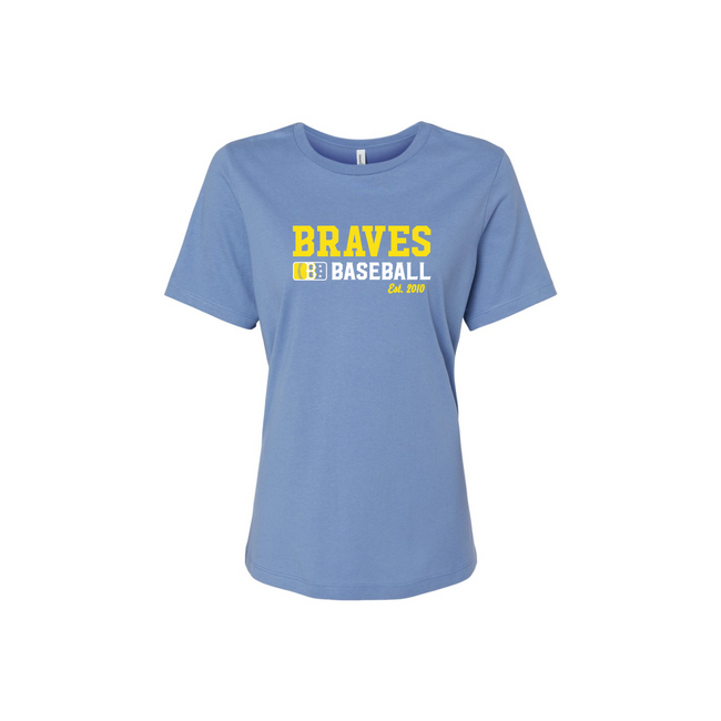 Braves Baseball City Connect Ladies Relaxed Crew Tee