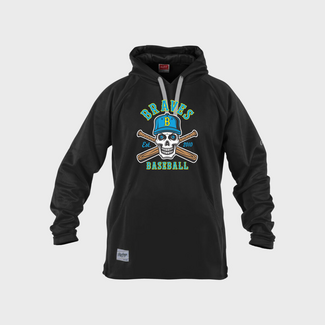 Rawlings Braves Baseball Rawlings Performance Hoodie - Skull Logo