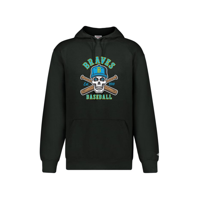 Braves Baseball Skull Logo Cotton Hoodie