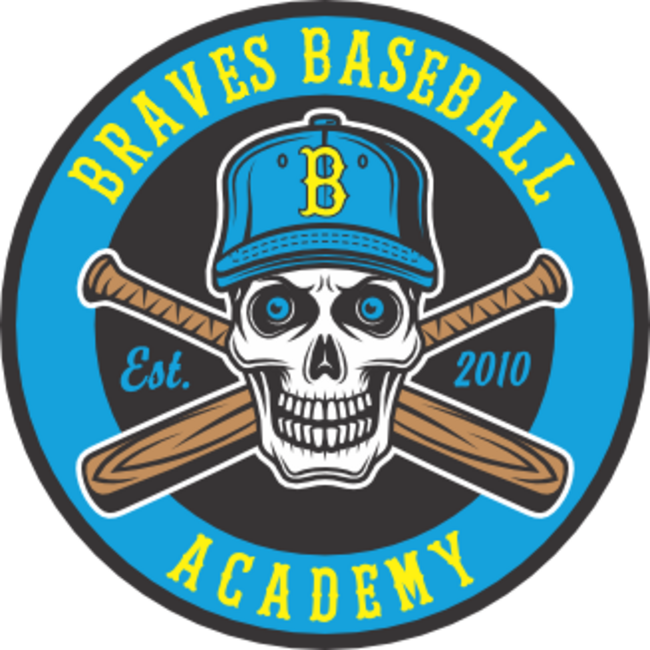 Braves Baseball Skull Window Decal