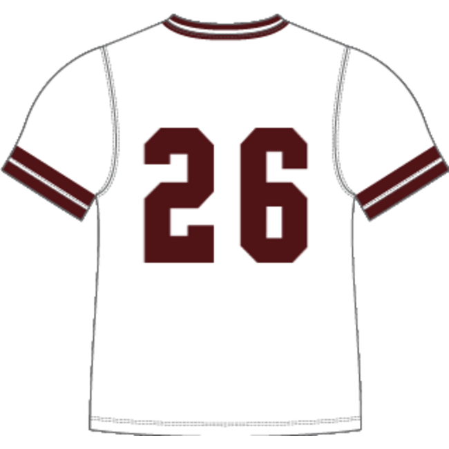 Simi Baseball Custom White V-Neck Jersey