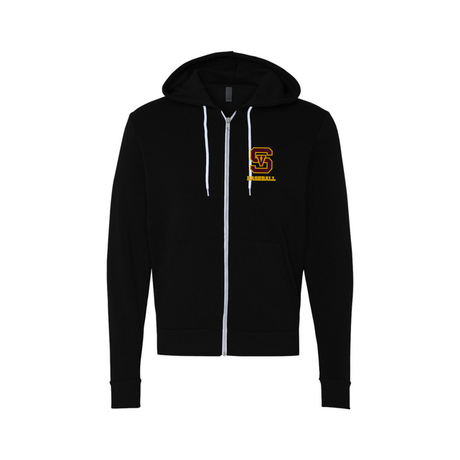 Simi Baseball Unisex Zip-Up  Hoodie