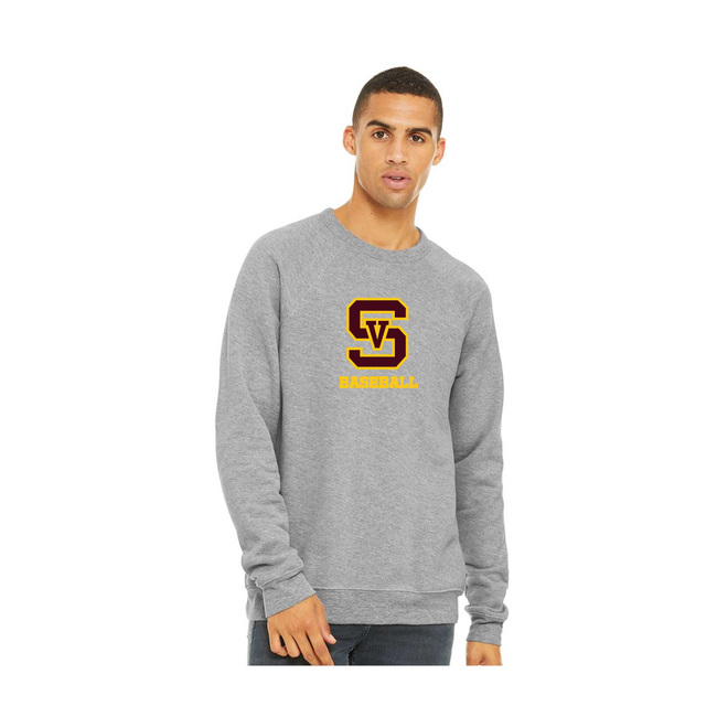 Simi Baseball Unisex Sponge Fleece Raglan Crew