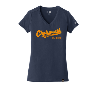 New Era Chatsworth Baseball New Era Ladies Heritage Blend V-Neck Tee