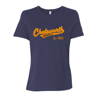 Chatsworth Baseball Ladies Relaxed Crew Tee