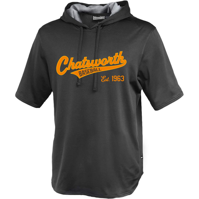 Chatsworth Baseball Warm Up Short Sleeve Hoodie