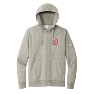 Nike Burroughs Baseball Nike Club Fleece Zip Up Hoodie