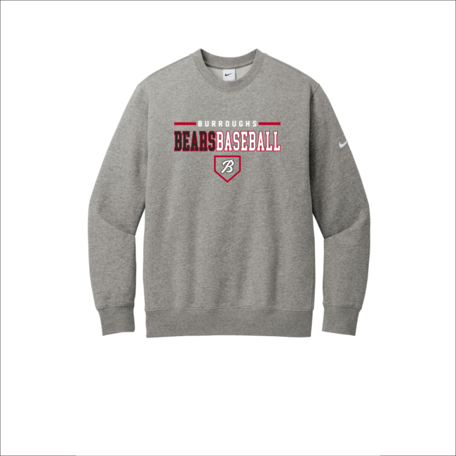 Burroughs Baseball Nike Fleece Crew
