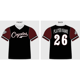 Alleson AV Coyotes Softball Game Jersey - Black