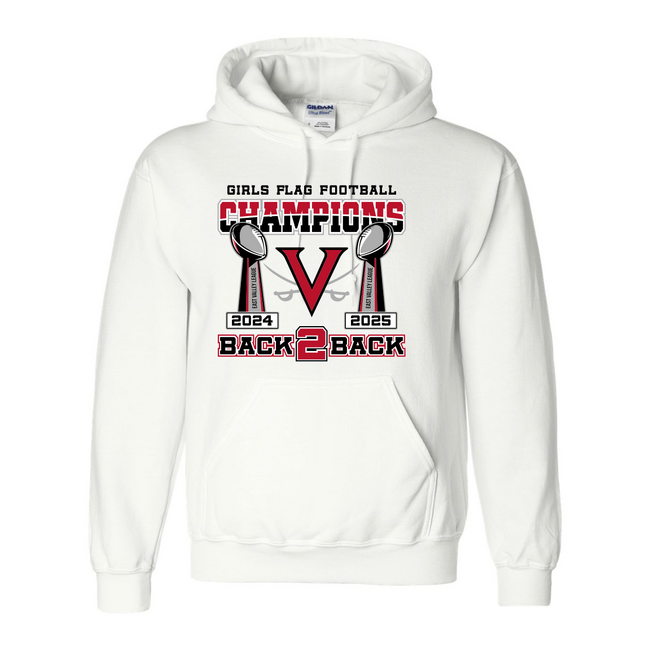 Verdugo Girl's Flag Championship Hoodies