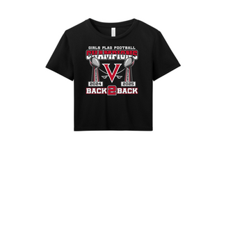 Verdugo Girl's Flag Football Champions 2025 Women's Jersey Crop Tee