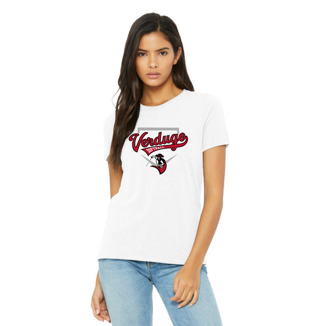 Verdugo Softball Women's Cotton Crew  Tee