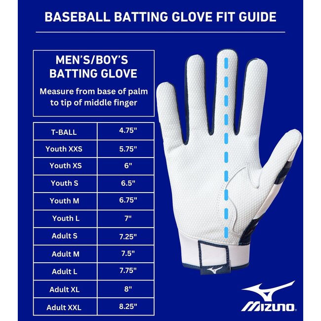 Mizuno Pro Select Adult Batting Gloves - 330440