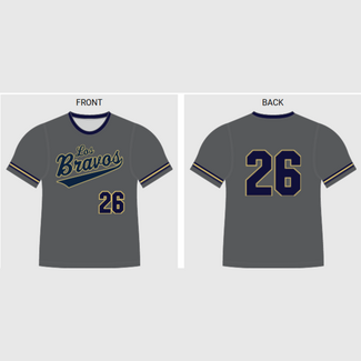 Alleson Braves 10U Futures Grey Jersey