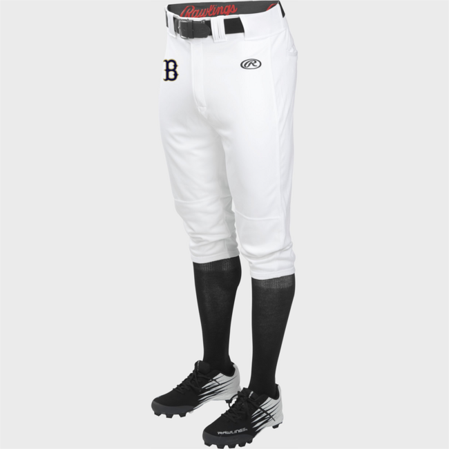 Braves Baseball Rawlings Solid Knicker Pant with "B"