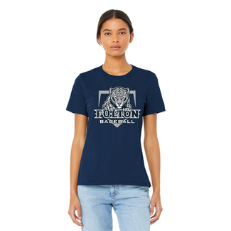 Fulton Baseball Ladies Relaxed Crew Tee