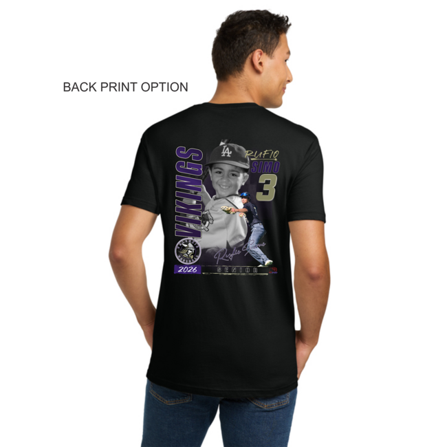 Valencia Baseball Senior Cotton Short Sleeve Tee - 3600