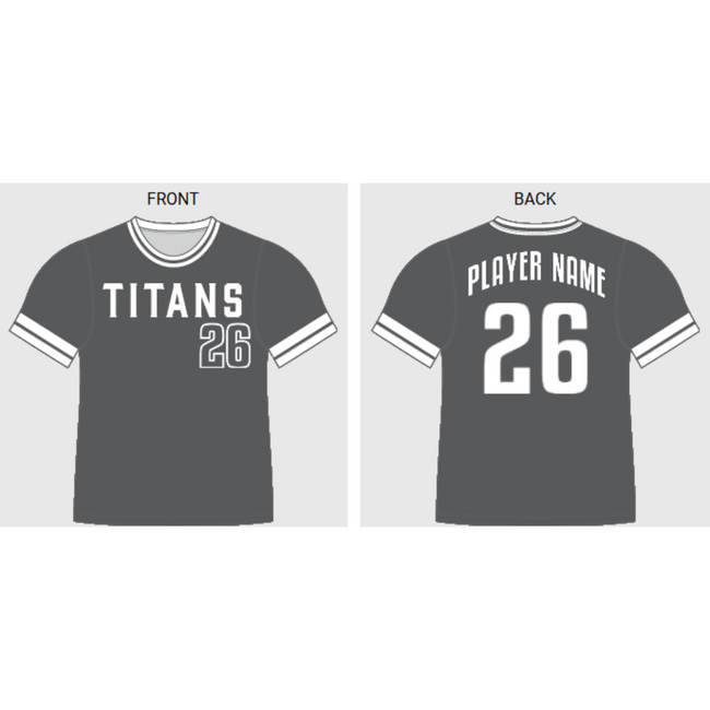 Toluca Titans Baseball Custom Combat Grey Jersey
